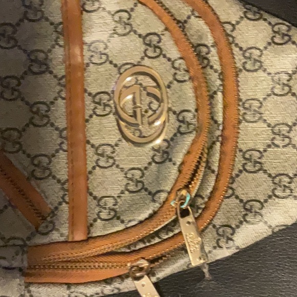 Gucci Cream and Brown Backpack with Iconic GG Monogram - Picture 1 of 1